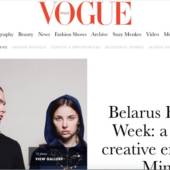 Vogue Italia опубликовал фаворитов Belarus Fashion Week